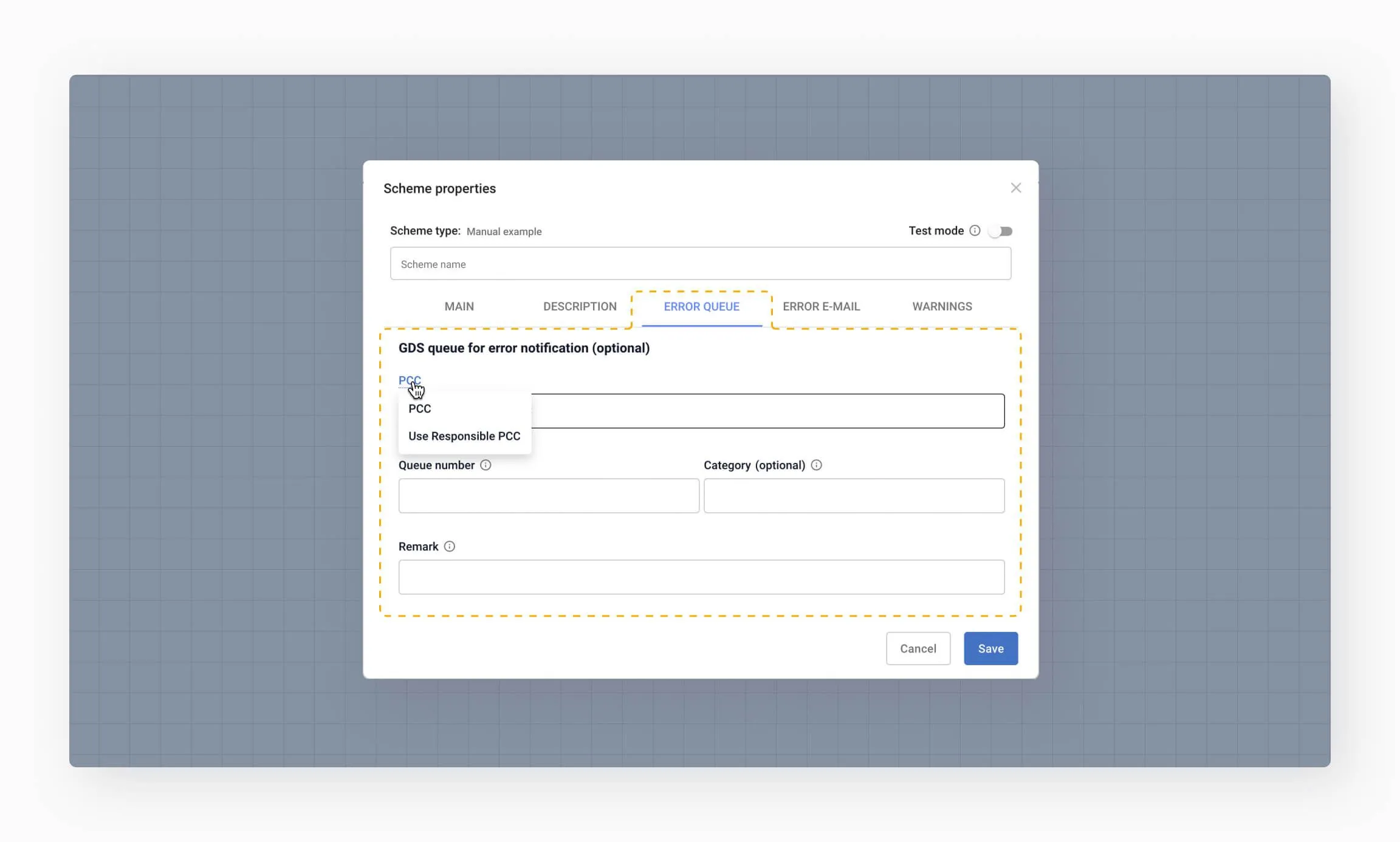 _scheme properties - Error queue.jpg